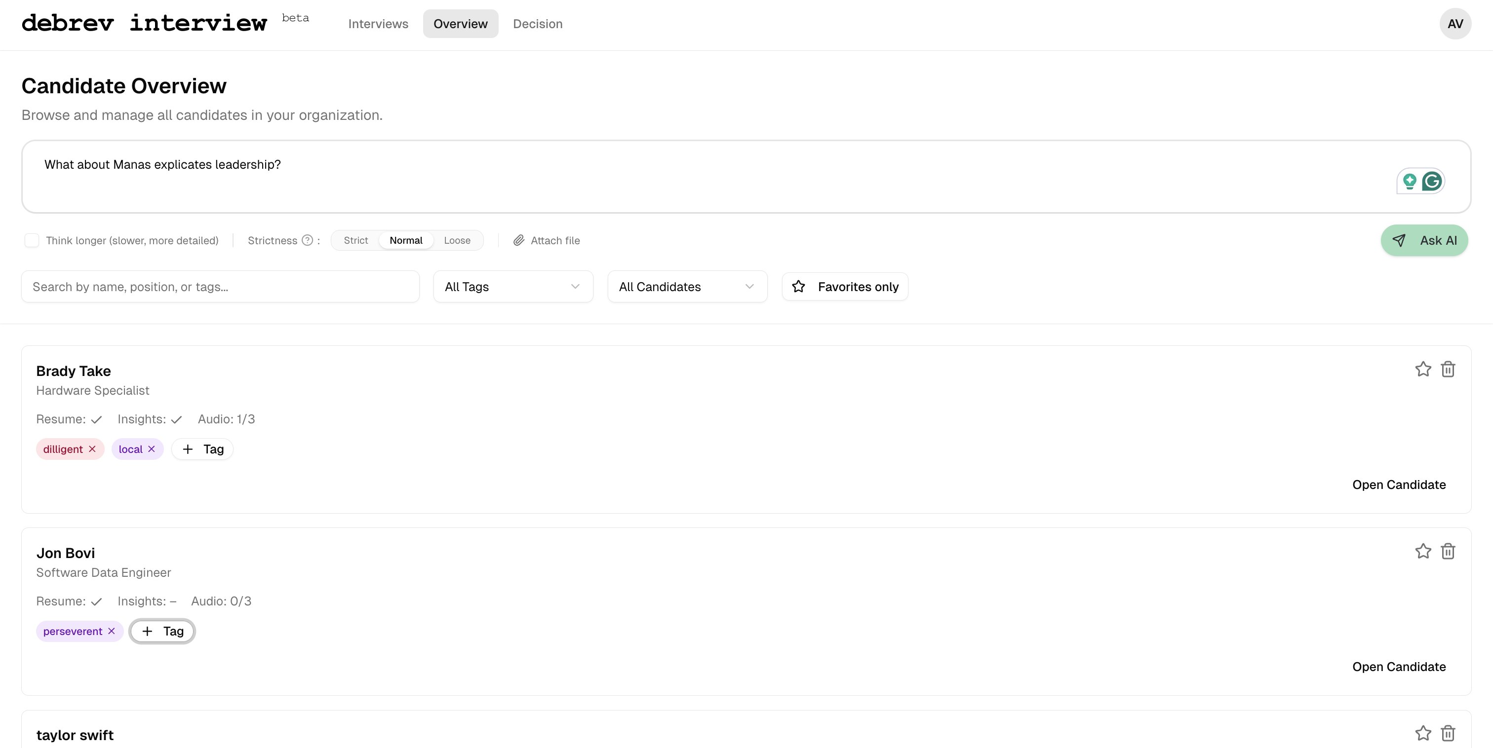 Dashboard Preview